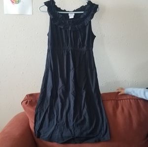 Black Maternity Dress With Detail